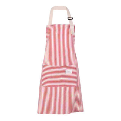 

Stripe Sleeveless Women Apron Anti Dirty Cotton Kitchen Adult Dress