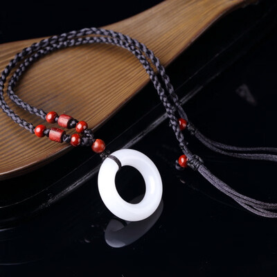 

White jade peace jade pendant pendant Valentines Day necklace jade