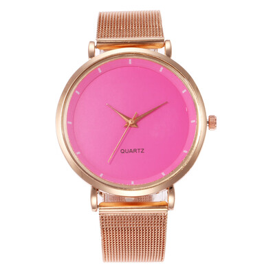 

Simple scale ladies watch colorful female alloy mesh