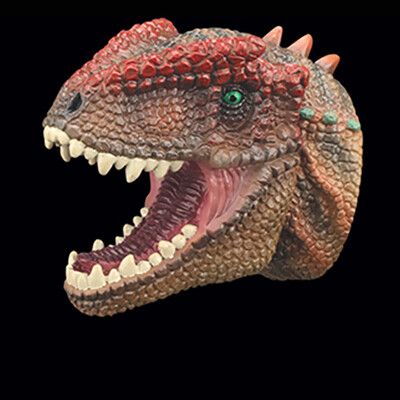 

Tailored Dinosaur Hand Puppets Role Play Realistic Spinosaurus Head Gloves Soft Toy
