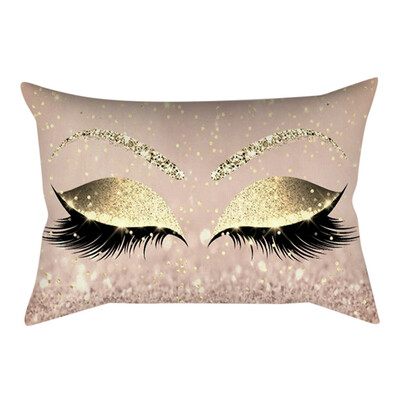 

〖Follure〗Eyelash Out Soft Velvet Cushion Cover 30x50cm Marble Pillow Cases