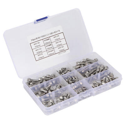 

Greensen 210pcs M520\M525\M512\M516\M58\M510 Stainless Steel Hex Screw&M5 Nut Gasket Set