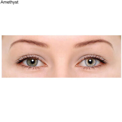 

1 Pair Colored Cosmetic Contact Lenses 0 Degree Women Yearly Use Makeup Eyewear