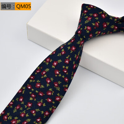 

Cotton Mens Tie Korean Narrow Fashion British Trendy Wedding Groom Wedding Tie Narrow 6CM