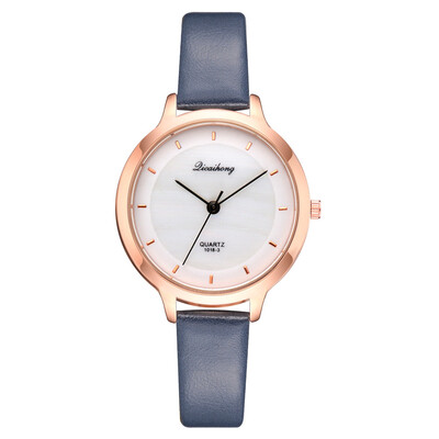 

Womens wild temperament watch casual PU belt student watch