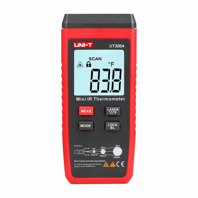 

UNI-T UT306A -35300° C-31572F Infrared Thermometer Laser Temperature Meter