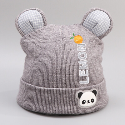 

2019 new winter Joker mens&womens baby knitted cotton Hat Panda cartoon letters cute baby Hat