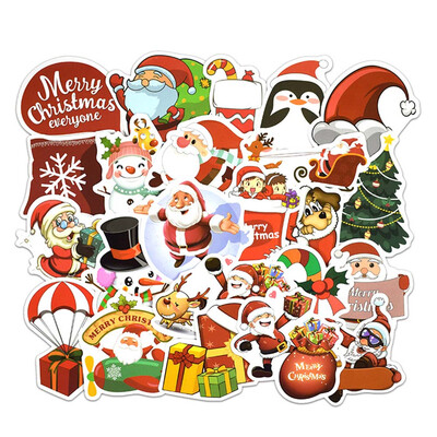 

Merry Christmas Decor Santa Claus Stickers Laptop Skateboard Luggage Decal