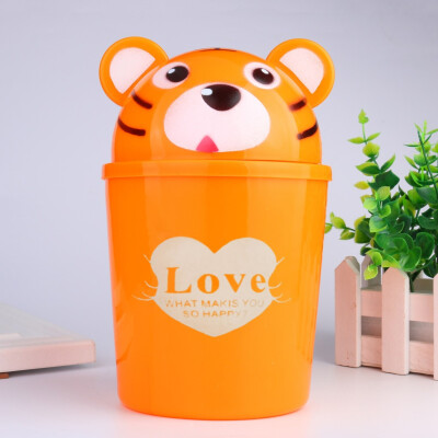 

Toponeto Trumpet Desktops Mini Creative Covered Kitchen Living Room Trash Can