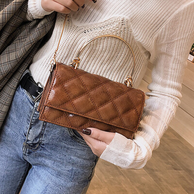

Textured casual handbag Lingge chain bag Sen Department of small fragrance bag female 2019 new wave Korean version of the Messenger bag