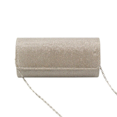 

Shiny Magnetic Button Metal Strap Women Shoulder Pouch Party Clutch Bag Handbag