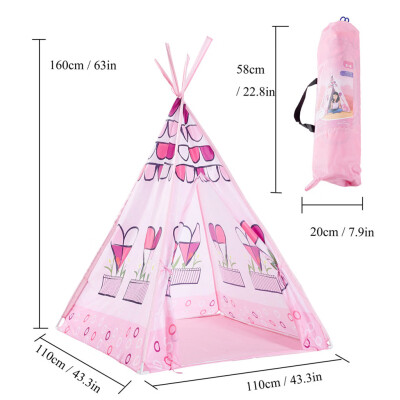 

YIWULAFoldable Children Kids Playhouse Indian Style Tent Indoor & Outdoor Boys Girls