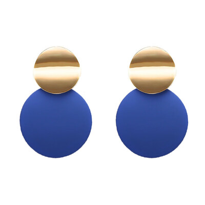 

Fashion Round Sequin Dangle Earrings for Women Colorful Punk Long Drop Earring Female Statement Bohemian Jewelry Gift