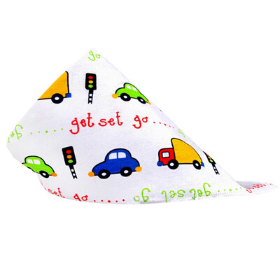 

6 Colors Baby Cotton Bib Infant Saliva Towels Baby Accessories Bibs Newborn Wear Cartoon Head Scarf