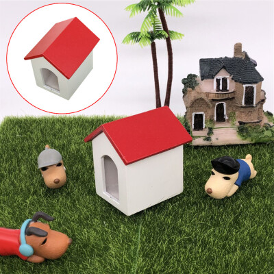 

Siaonvr 112 Dollhouse Garden Miniature Wooden Kennel Dog House Kids Pretend Play Toy