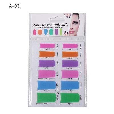 

Non-woven Silks for Nail Extension Nail Builder Gel Nail Art Forms for Acrylic Gel Extension Building Fiberglass Nails French Mani