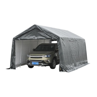 

20 x 12 Heavy Duty Enclosed Vehicle Shelter Carport - Grey