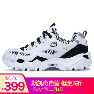 

SKECHERS SKECHERS Womens LIFESTYLE series DLITES series fashion straps sports shoes sports shoes 99999672WBK 36 yards US6 yards