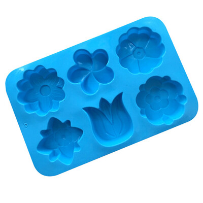 

1Pcs New 6 With Different Tulip Flowers Silicone Cake Mold Silicone Cake Mold Baking Diy Soap Mold Mold