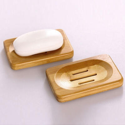 

New Natural Bamboo Wood Bathroom Shower Soap Tray Dish Storage Holder Plate Tool