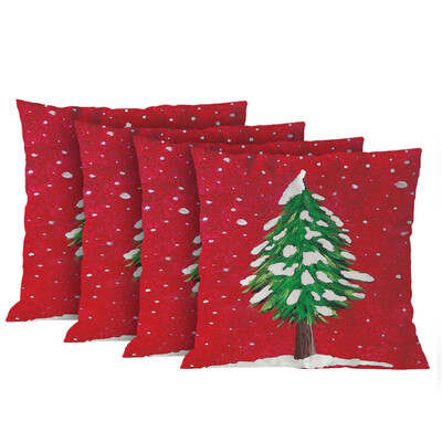 

Tailored Christmas Cotton Soft Pillow Case Sofa Waist Throw Cushion Cover Home Decor