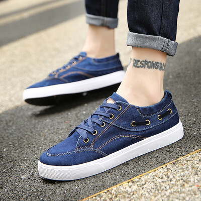

Mens Shoes New Fashion Shoes in Autumn Korean Version Baitao Sports Canvas Board Shoes StudentsLeisure Mens Cloth Shoes
