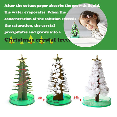 

〖Follure〗Paper Tree Flowering Toy Creative Colorful Magic Paper Crafts Xmas Gift