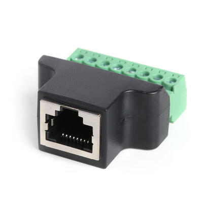 

RJ45 Female to Screw Terminal 8 Pin Connector Ethernet Cable Adapter