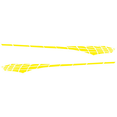 

2Pcs Racing Car Motorcycle Body Sticker Square Stripe Styling Decal Waist Line