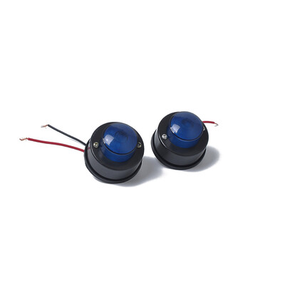

1Pair 12-24V 7 Blue LED Truck Pickup Trailer Round Clearance Light Car Marker Indicators Light