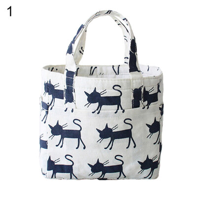 

Student Cartoon Animal Lunch Bag Portable Food Picnic Box Thermal Storage Case