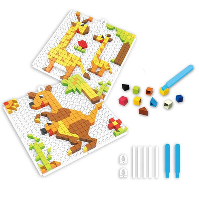 

6 in 1 Bricks Puzzle Toy Building Blocks for Toddlers Educational Puzzle Toy for Kids Marine Animals Models Bricks