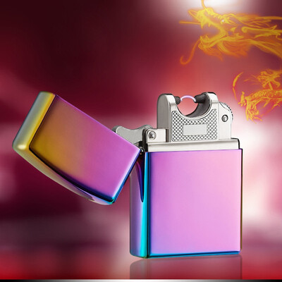 

Electronic Cigarette lighter Pulsed Arc Slim Windproof cigar Lighter USB Rechargeable Flameless Electric Arc Smoking Lighter