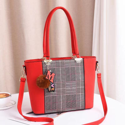 

2019 spring new European&American big bag elegant handbag simple handbag diagonal bag fashion handbag