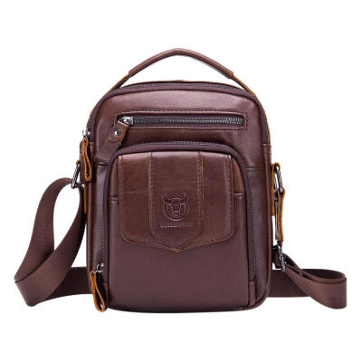 

BULLCAPTAIN Shoulder Bags Casual Men Business Genuine Leather Crossbody Bag