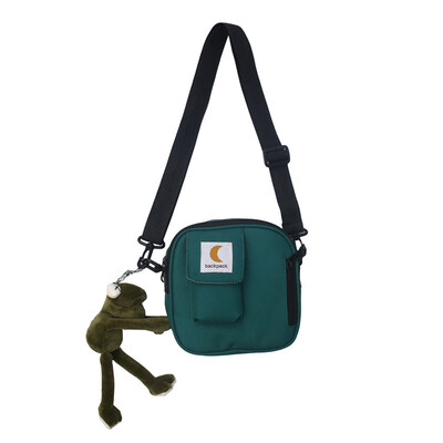 

Shangxin small bags Japanese ins dark wind bags covered with earth cool trampoline bags oblique hip-hop oblique bags tide plate