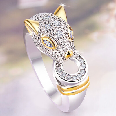 

Leopard Head Rings Luxury Wedding Engagement Anniversary Fingers Rings