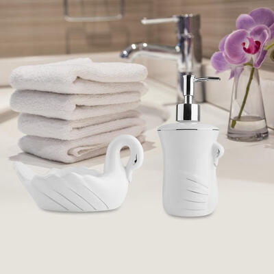 

Greensen 5PCS Ceramic Marble Bathroom Set Toothbrush Cup Holder Toilet Storage Accessories