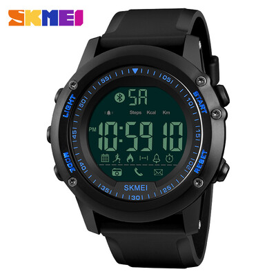 

SKMEI Bluetooth Smart Watches Mens Pedometer Calorie Digital Watch Men Waterproof Sport Clock Mens Wristwatch Relogio Masculino