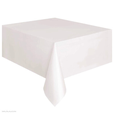 

Gobestart Large Plastic Rectangle Table Cover Cloth Wipe Clean Party Tablecloth Covers BK