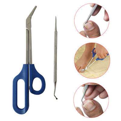 

〖Follure〗Scissors Long Handle Nail Clippers Toenail Toe Ergonomic Care Pedicure Cutter