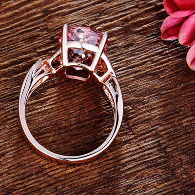 

Shinning Women Jewelry Pink Tourmaline elegant gold Color Ring Size 6 7 8 9 10 Wholesale