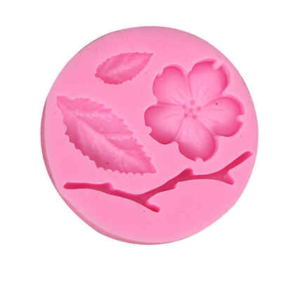 

Handmade Soap Mold Peach Blossom Cake Mould Bread Mousse Jelly Chocolate Flower Silicone Cake Mold