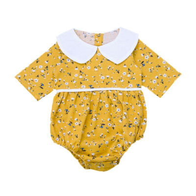 

Newborn Baby Clothes Cotton Baby Bodysuit For Girl Lovely Floral Print Toddler Clothing Outfit Sunsuit Costume Autumn