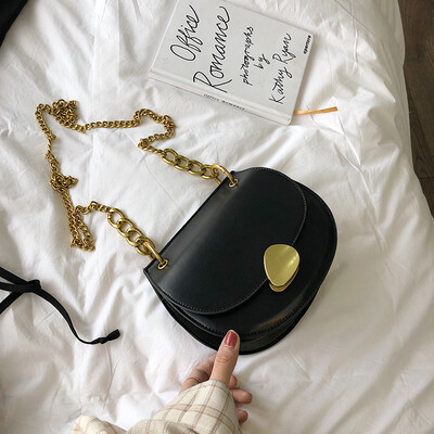 

Senior sense of the sense of quality small bag female 2019 new Korean version of the wild single shoulder slung fashion chain saddle bag