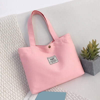 

Tailored Women Fashion Canvas Solid Coin Purse Shoulder Tote Handbag Casual Lunch Bag