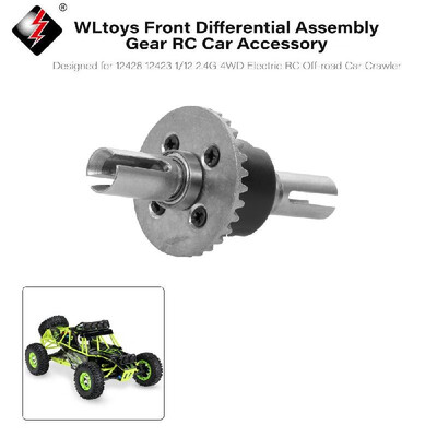 

WLtoys Metal Front Differential Assembly Gear RC Car Accessory for 12428 12423 112 24G 4WD Electric RC Off-road Car Crawler