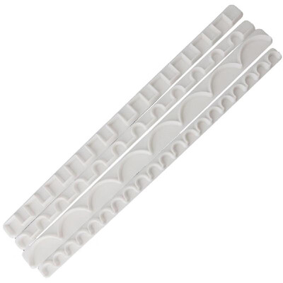 

4PCS Fondant House Shape Press Mold Cookie Cutter Cake Frill Edge Making Embossed Cutters Set Sugarcraft Lace Mold Tool