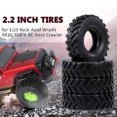 

4Pcs 22 Inch 127mm Rock Crawler Tires 110 RC Rock Crawler Tires for 110 Rock Axial Wraith RR10 TRX-4 RC Rock Crawler Jeep Truck