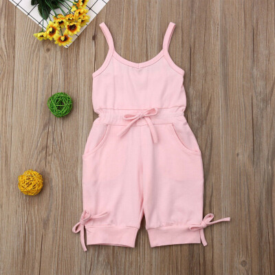 

Summer Kid Baby Girl Vest Tank Romper Jumpsuit Bodysuit Clothes Outfit